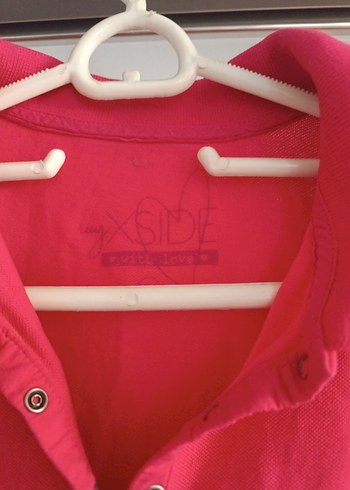 Pembe Polo Yaka Tişört - Görsel 2