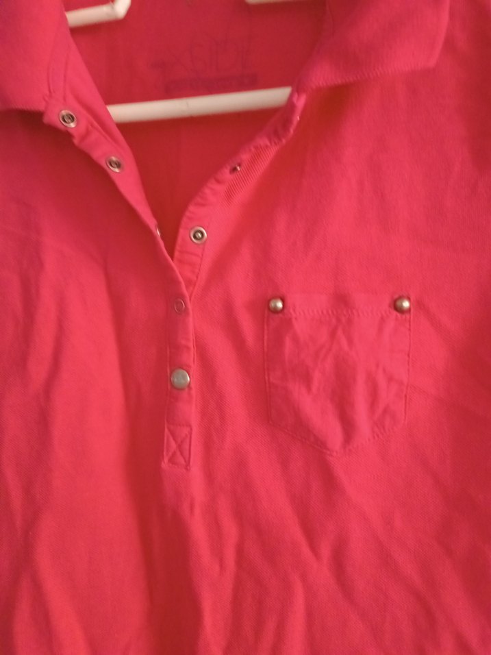 Pembe Polo Yaka Tişört - Görsel 4