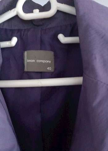 limon company marka Mor Kuşaklı  Kadın Trençkot - Görsel 2