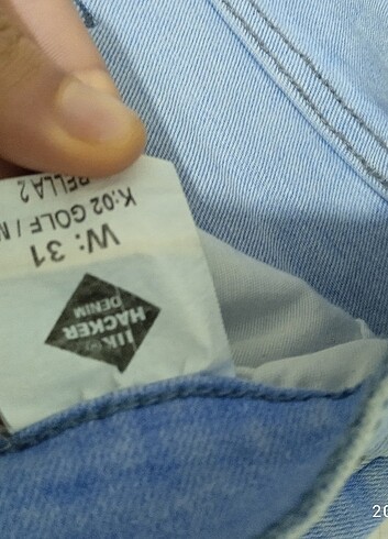 31 Beden Buz mavisi pantolon
