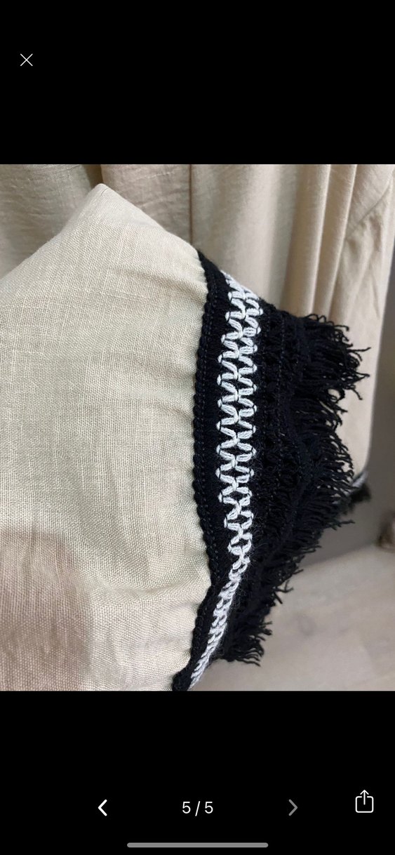 Bej Nakışlı Uzun Kollu Bohem Kimono - Görsel 4