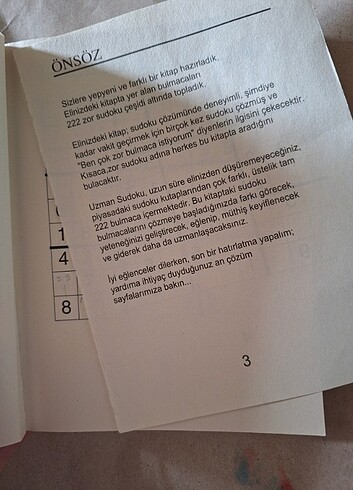 Beden sudoku uzman seviye 1