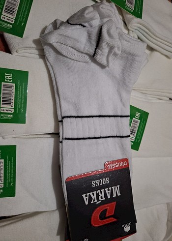 Beyaz Mini Erkek Spor Çorap