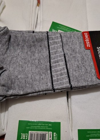 Gri Mini Erkek Çorap, Dikişsiz, Regular Fit
