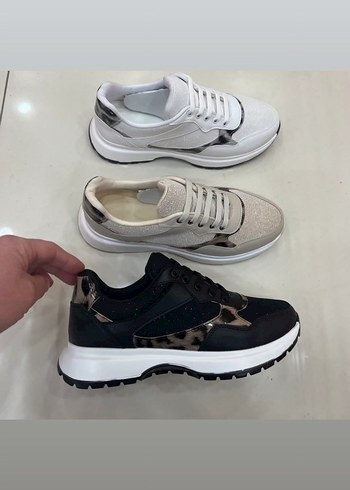 Yılan Desenli Platform Kadın Spor Ayakkabı