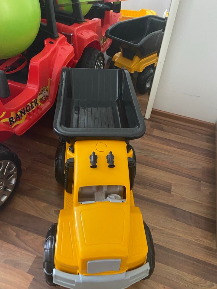 Sarı Renkli Oyuncak Kamyon - Görsel 3