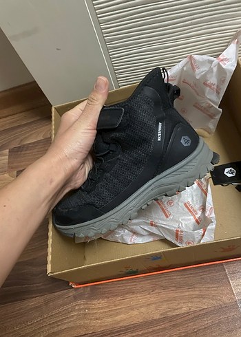 Erkek Gri-Kahverengi Outdoor Botları Velcro