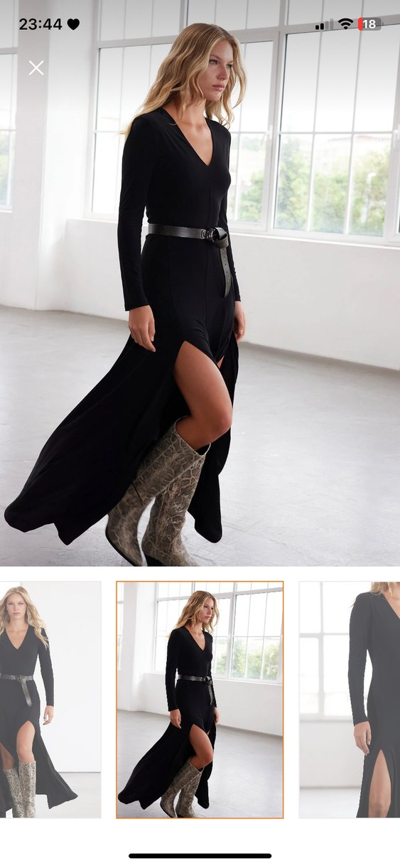 Siyah  Uzun Elbise - Görsel 2