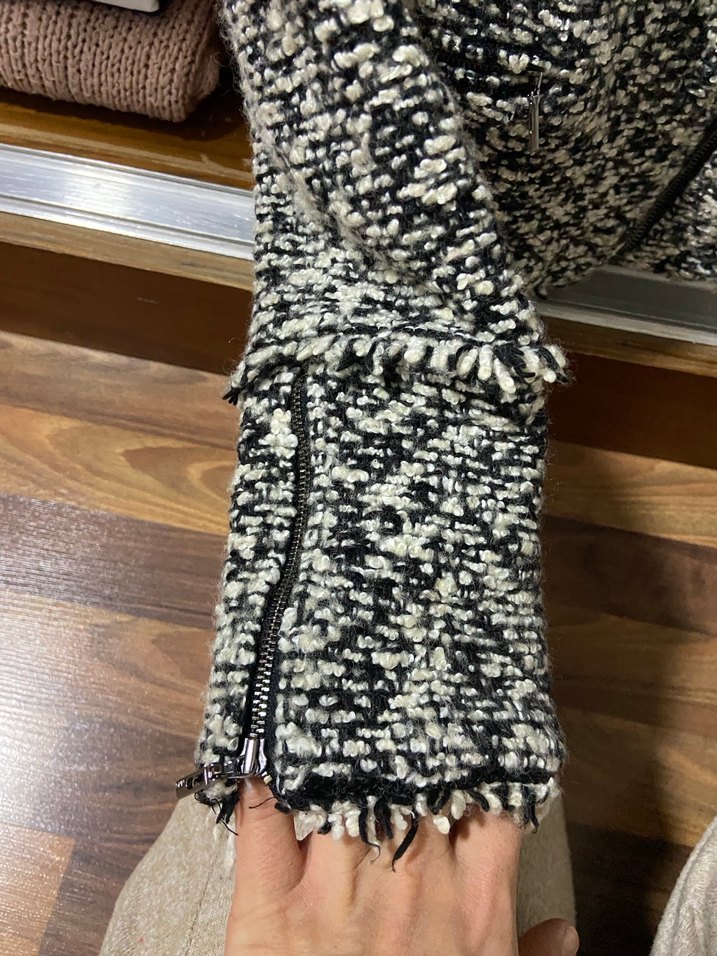 Kadın Gri Midi Streetwear Ceket - Görsel 3