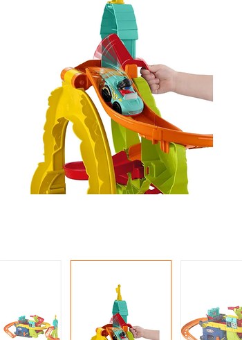 Renkli Çocuk Oyuncak Araba Yarışı Seti - Görsel 3