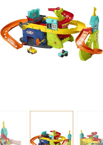 Renkli Çocuk Oyuncak Araba Yarışı Seti - Görsel 4