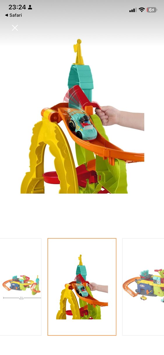 Renkli Çocuk Oyuncak Araba Yarışı Seti - Görsel 3