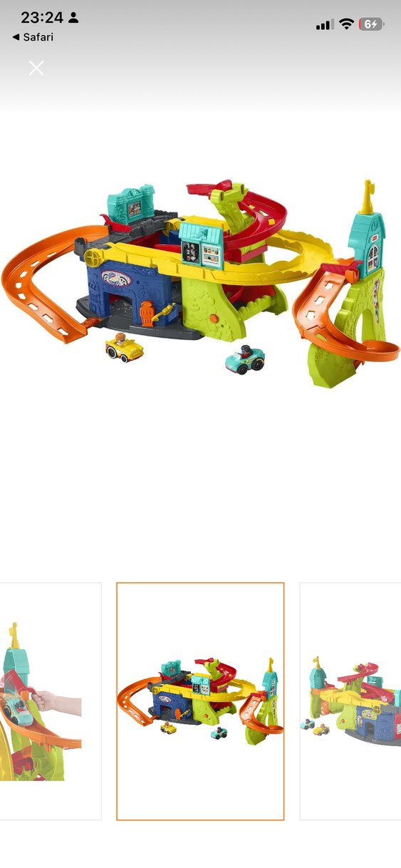 Renkli Çocuk Oyuncak Araba Yarışı Seti - Görsel 4