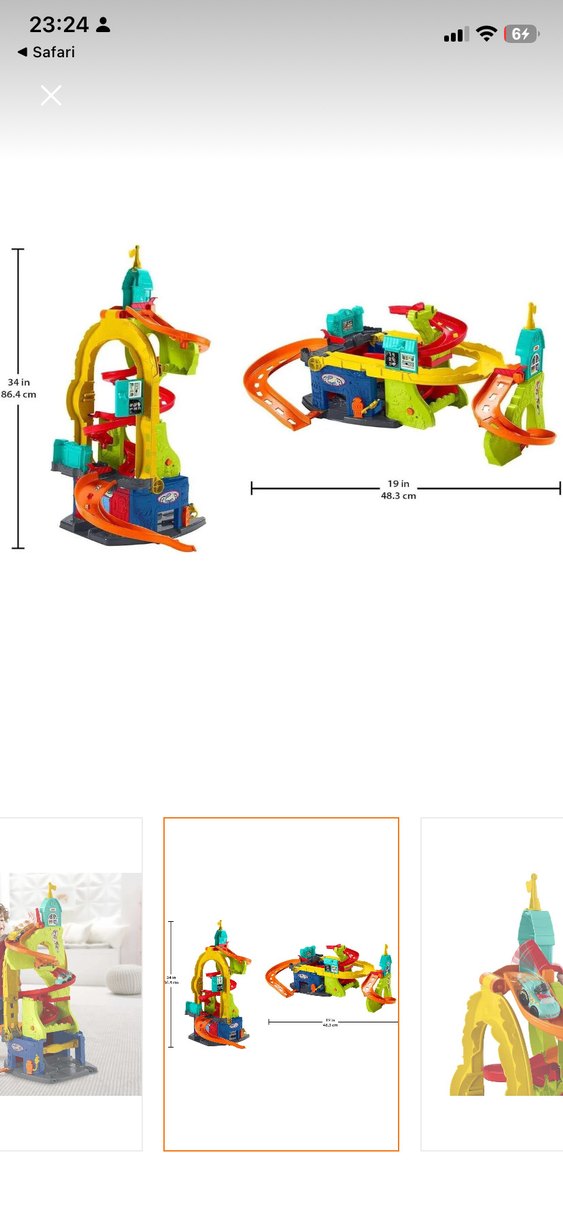 Renkli Çocuk Oyuncak Araba Yarışı Seti - Görsel 2