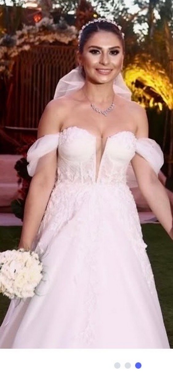 Straplez Modern Klasik Uzun Beyaz A Kesim Gelinlik - Görsel 2