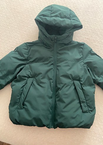Erkek Çocuk Koyu Yeşil Fermuarlı Mont - Görsel 2