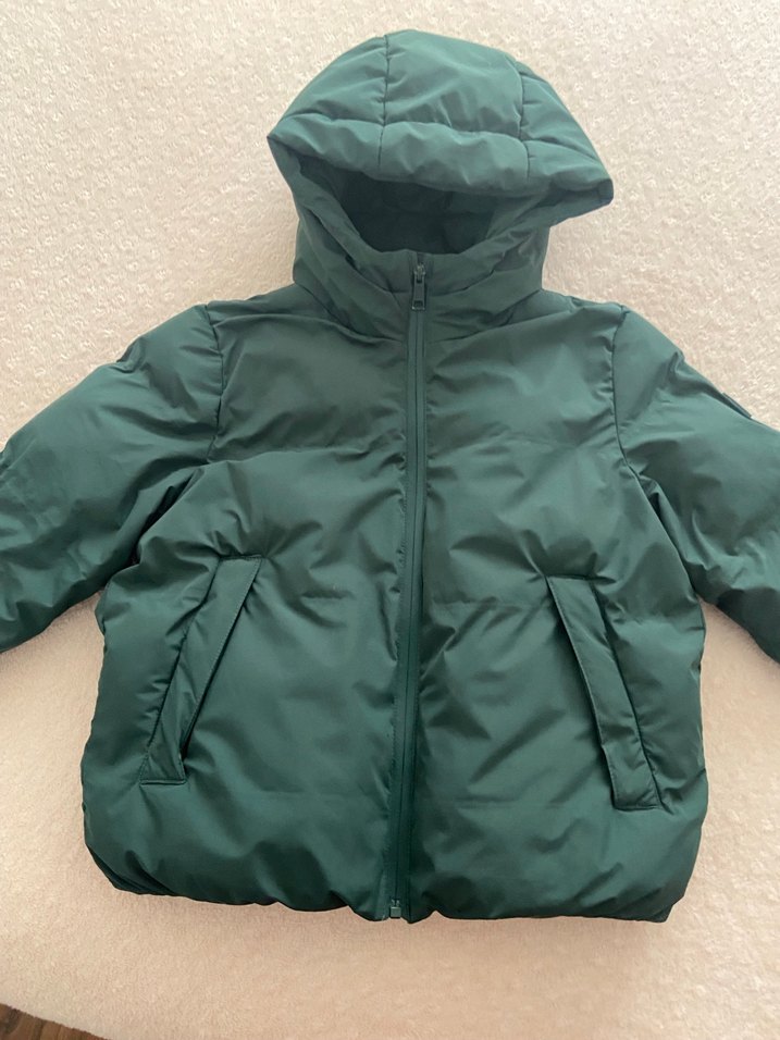 Erkek Çocuk Koyu Yeşil Fermuarlı Mont - Görsel 2