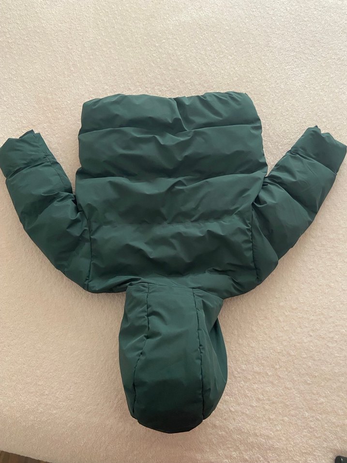 Erkek Çocuk Koyu Yeşil Fermuarlı Mont - Görsel 4