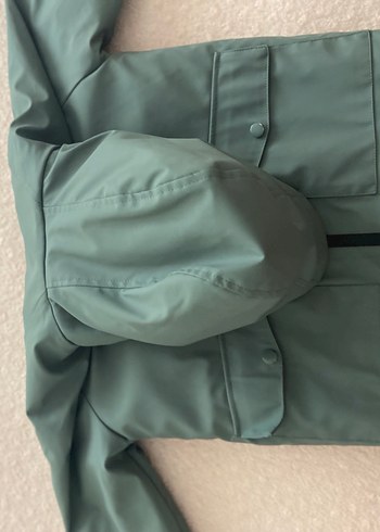 Fermuarlı, uzun kollu, camel hamile ceketi - Görsel 3