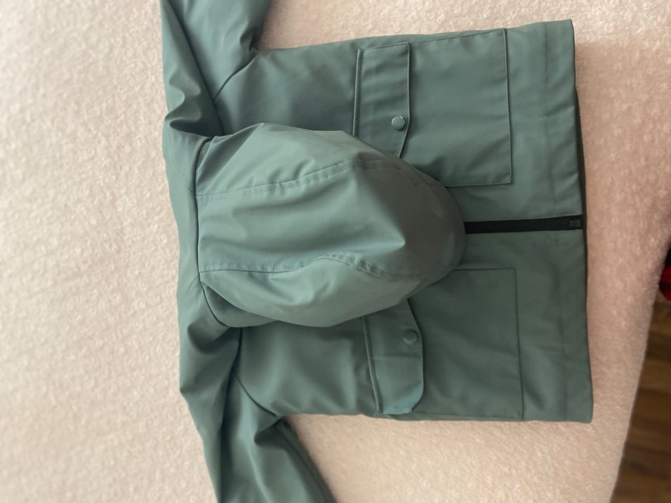 Fermuarlı, uzun kollu, camel hamile ceketi - Görsel 3