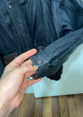 Eskitme Deri Çeket - Görsel 3