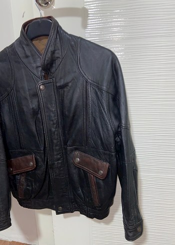 Eskitme Deri Çeket - Görsel 2