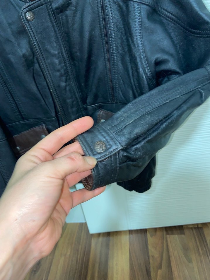 Eskitme Deri Çeket - Görsel 3