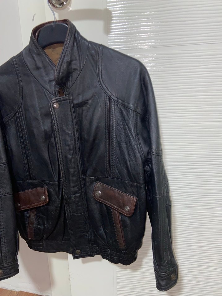 Eskitme Deri Çeket - Görsel 2