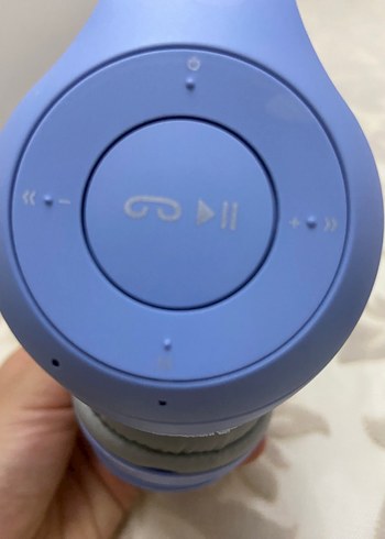 Mavi Kedi Kulaklı Pastel Kulaklık - Görsel 6