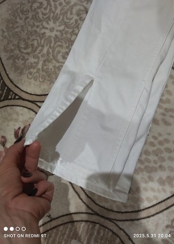 l Beden beyaz Renk jean pantolon