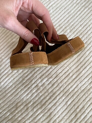 30 Beden camel Renk Zara çoçuk sandalet sued