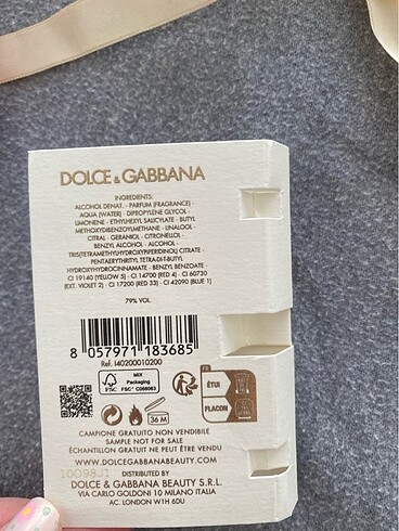 Beden Renk Orijinal dolce gabbana devotion minik boy