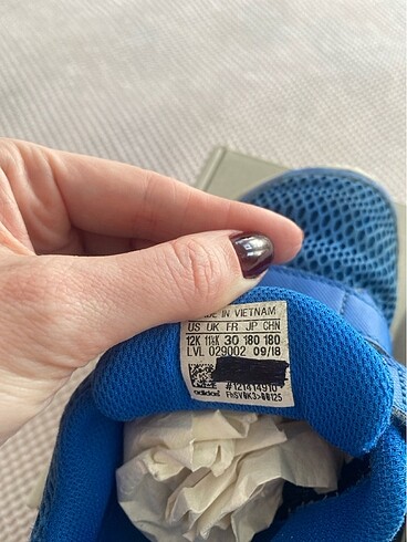 30 Beden mavi Renk Adidas çocuk spor ayakkabı