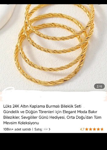 YURTDIŞI  24K ALTIN KAPLAMA BLEKLİK 2 adet - Görsel 2