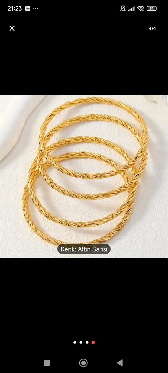 YURTDIŞI  24K ALTIN KAPLAMA BLEKLİK 2 adet - Görsel 3