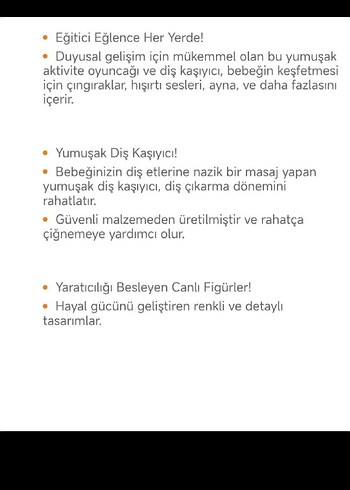 Renkli Fil Diş Kaşıyıcı ve Çıngırak Oyuncak - Görsel 3