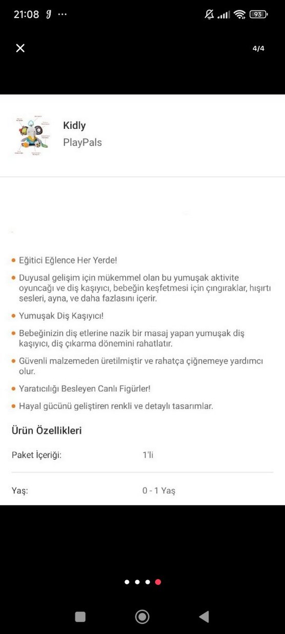 Renkli Fil Diş Kaşıyıcı ve Çıngırak Oyuncak - Görsel 4