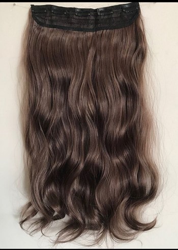 Bej Dalgalı Yarımay Saç Aksesuarı - Görsel 2