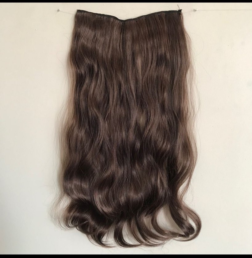 Bej Dalgalı Yarımay Saç Aksesuarı - Görsel 3