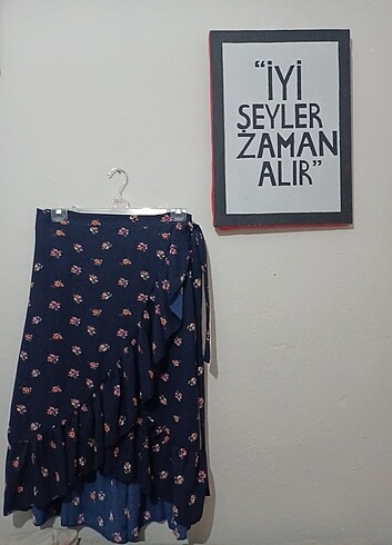 Çiçek desenli etek