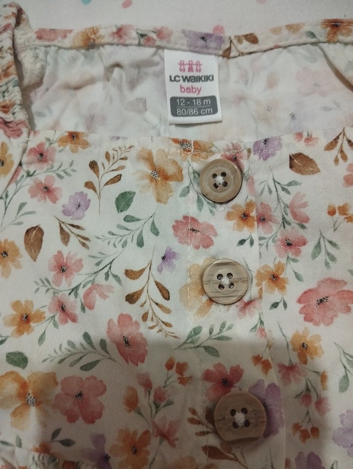 Lc Waikiki Çiçekli Kız Elbisesi - Görsel 2