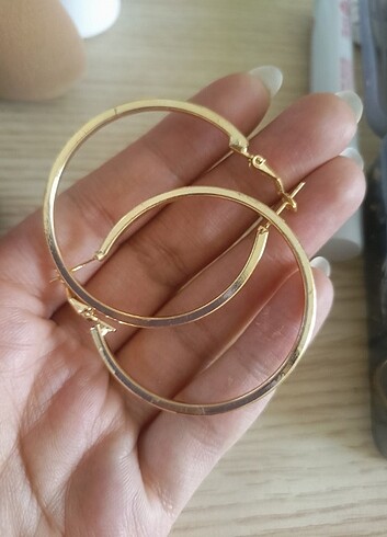 Beden altın Renk Halka küpe gold
