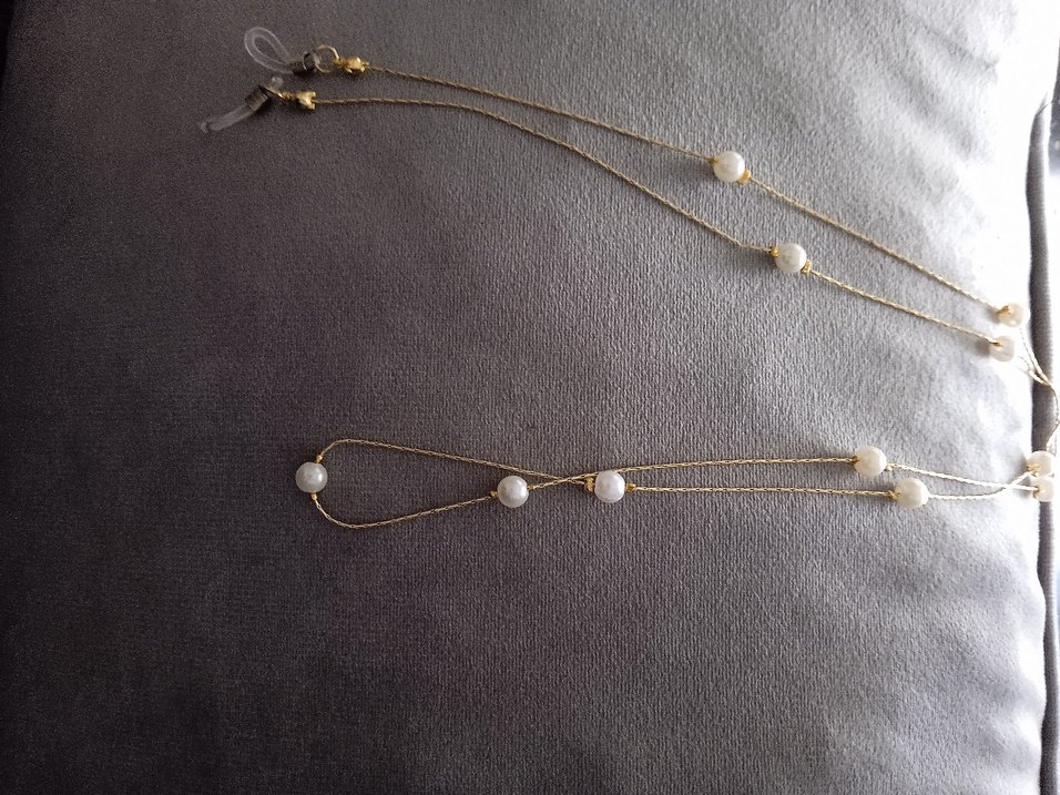 incili Kadın  gözlük zinciri - Görsel 5