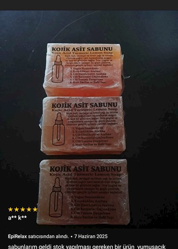 Beden Renk kojik asit sabunu