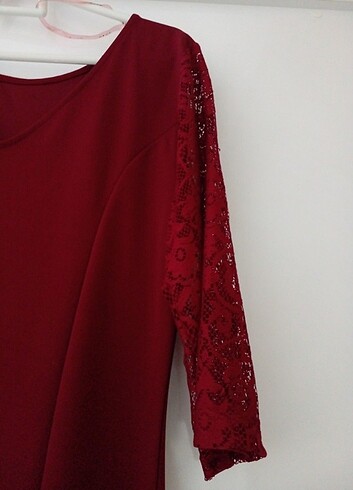 Bordo elbise