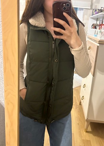 Kürk Detaylı Şişme Yelek - Görsel 3