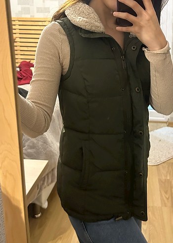 Kürk Detaylı Şişme Yelek - Görsel 2