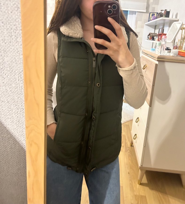 Kürk Detaylı Şişme Yelek - Görsel 3