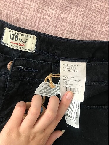 LTB LTB siyah kot şort