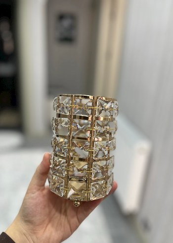 Altın Renkli Kristal fırçalık - Görsel 3